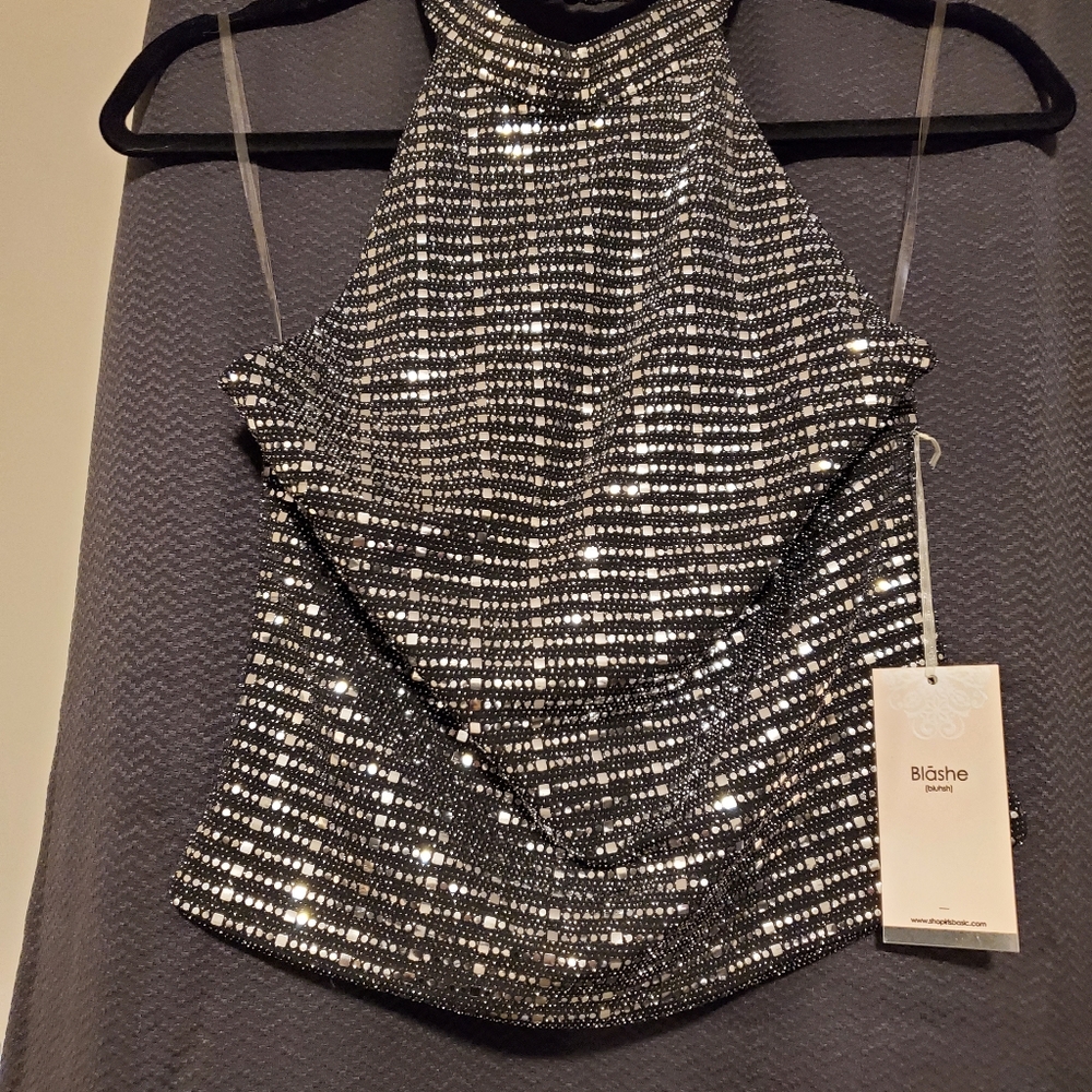 Sequin Halter